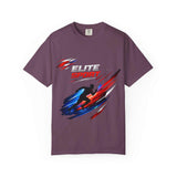 Unisex garment-dyed heavyweight cotton t-shirt with relaxed fit and durable double-needle stitching