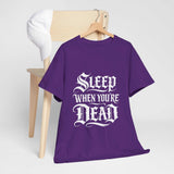Gildan 5000 unisex heavy cotton tee in white with classic fit and crew neckline