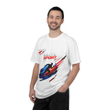 Unisex garment-dyed heavyweight cotton t-shirt with relaxed fit and durable double-needle stitching