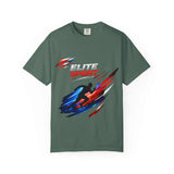 Unisex garment-dyed heavyweight t-shirt made of 100% ring-spun cotton with relaxed fit and durable double-needle stitching