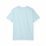 Unisex garment-dyed heavyweight T-shirt made from 100% ring-spun cotton with relaxed fit and double-needle stitching