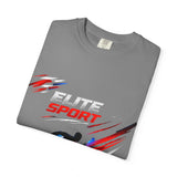 Unisex garment-dyed heavyweight 100% cotton t-shirt with relaxed fit and durable double-needle stitching