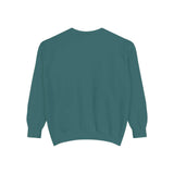 Unisex garment-dyed sweatshirt in heavyweight cotton blend with relaxed fit and streetwear style