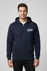 Unisex Heavy Blend™ full zip hooded sweatshirt in classic fit with soft fleece and embroidery option