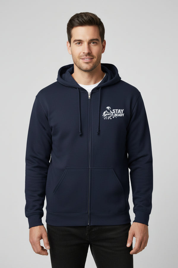 Unisex Heavy Blend™ full zip hooded sweatshirt in classic fit with soft fleece and embroidery option