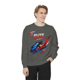 Unisex garment-dyed sweatshirt in heavyweight cotton blend with relaxed fit and streetwear style