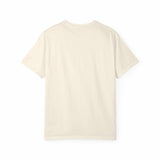 Unisex garment-dyed heavyweight cotton T-shirt with relaxed fit and double-needle stitching