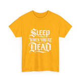 Gildan 5000 heavy cotton tee in white with seamless body and crew neckline for durable everyday wear
