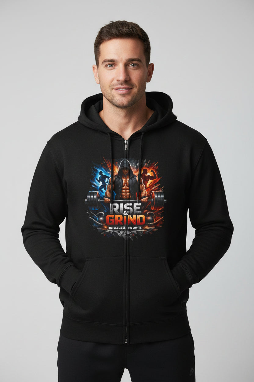 Unisex Heavy Blend Hoodie full-zip premium streetwear sweatshirt with soft cotton-poly blend and classic fit
