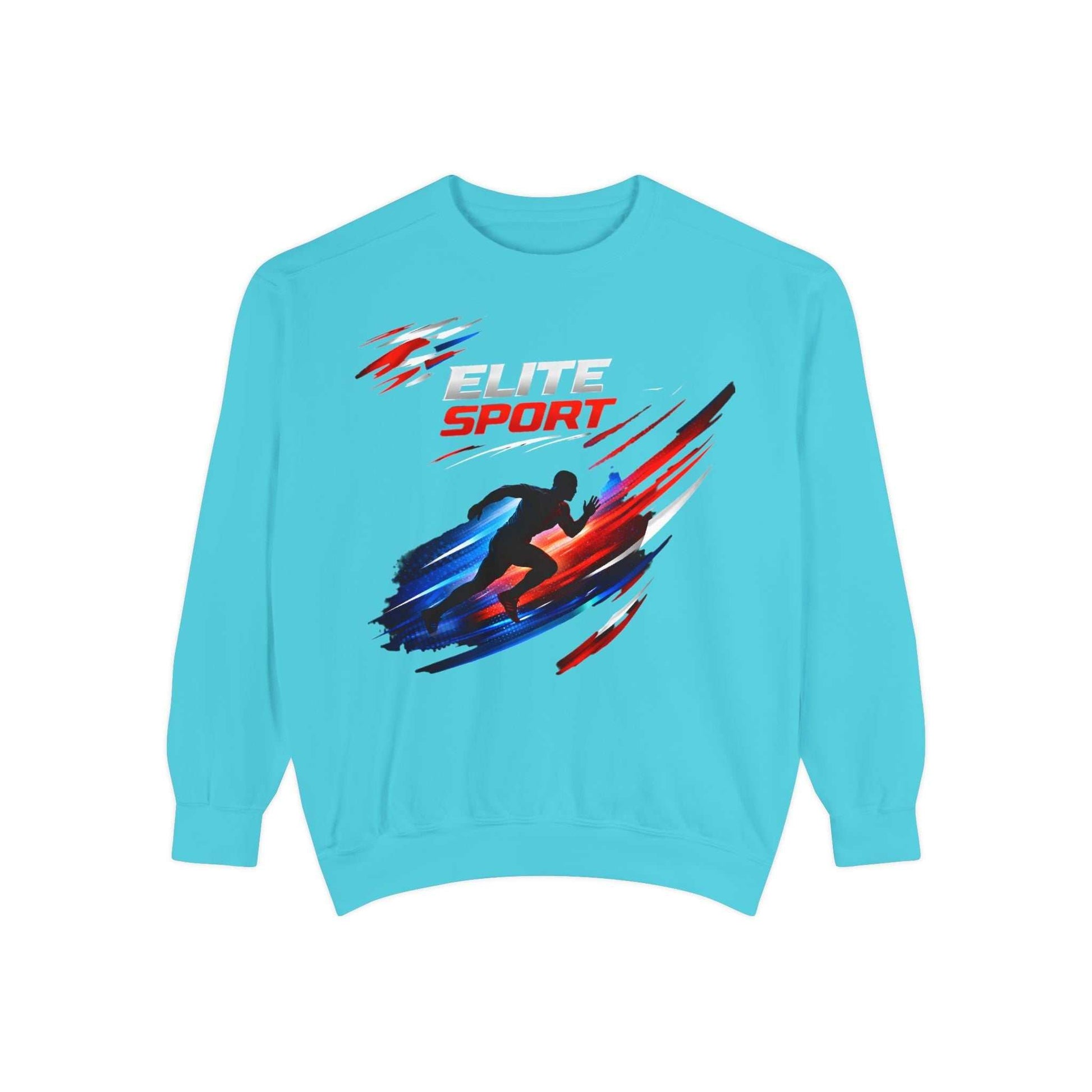 Unisex garment-dyed sweatshirt with heavyweight cotton blend and relaxed streetwear fit