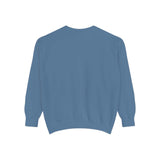 Unisex garment-dyed heavyweight cotton blend sweatshirt with relaxed fit and vintage streetwear style