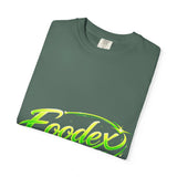 Unisex garment-dyed heavy cotton t-shirt with relaxed fit and vintage soft-washed texture.