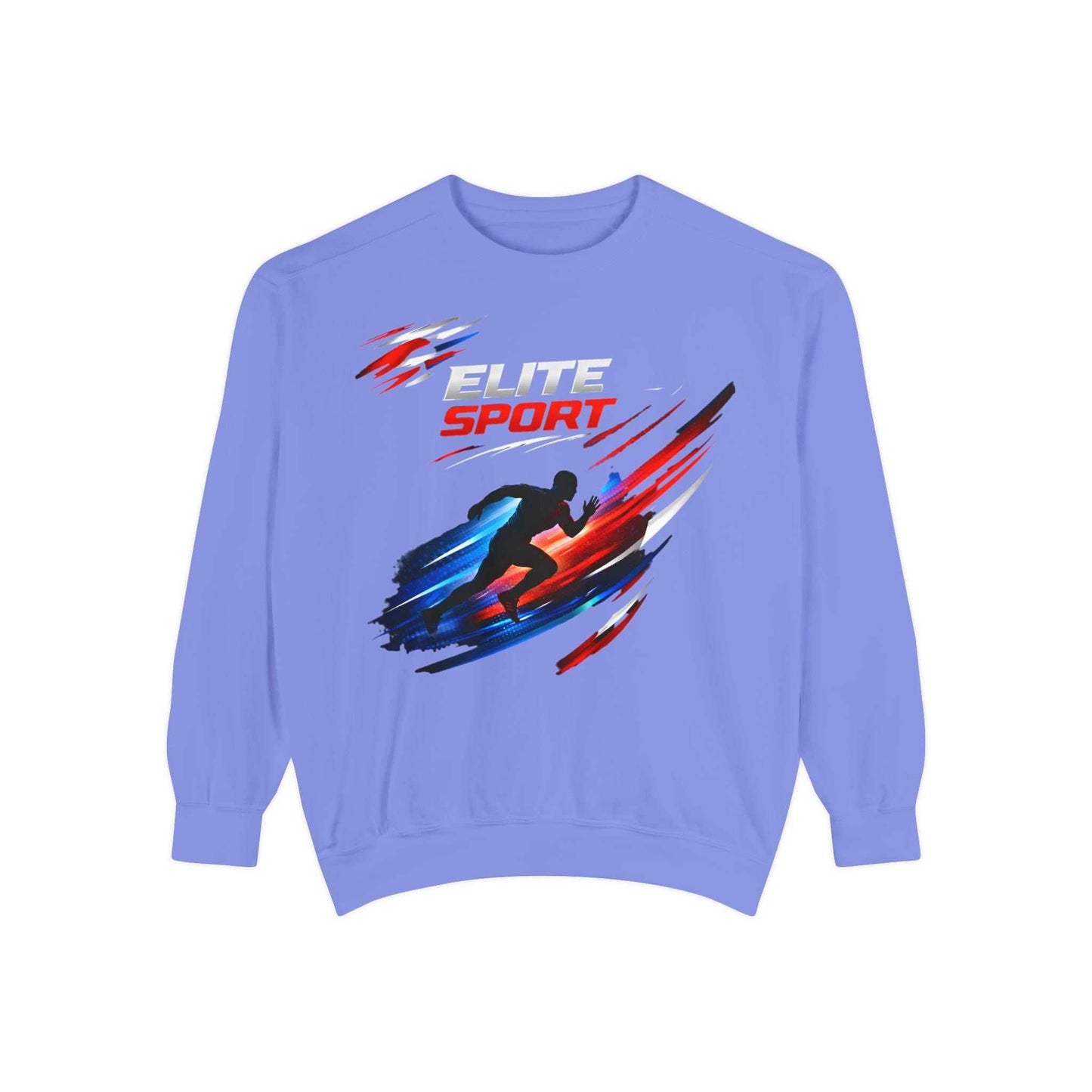 Unisex garment-dyed sweatshirt in heavyweight cotton blend with relaxed fit and streetwear style