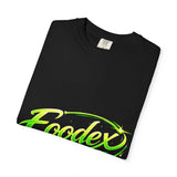 Unisex garment-dyed heavy cotton t-shirt in streetwear style with vintage soft-washed texture and relaxed fit