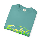 Unisex garment-dyed heavy cotton t-shirt with relaxed fit and vintage soft-washed texture