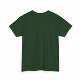Gildan 5000 unisex heavy cotton tee in white with classic fit and crew neckline