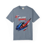 Unisex garment-dyed heavyweight cotton t-shirt with relaxed fit and durable double-needle stitching