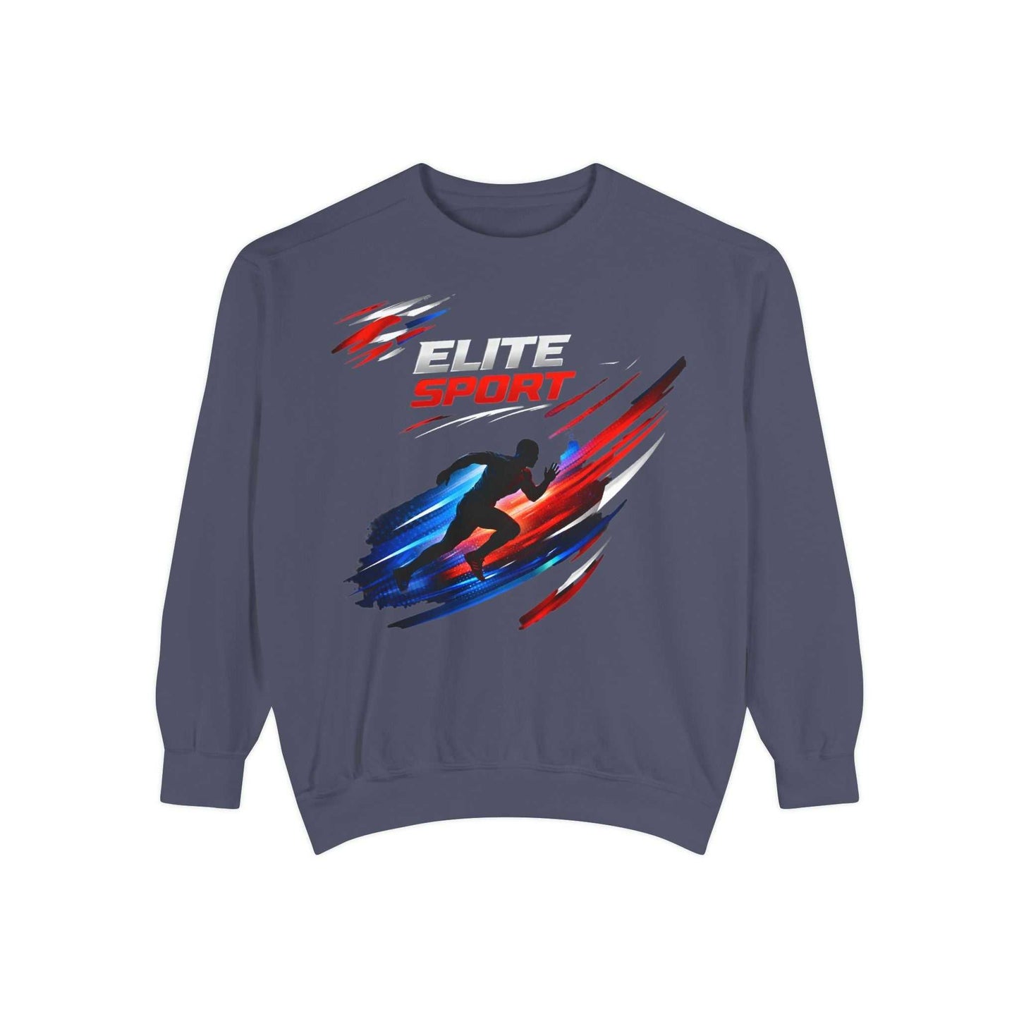 Unisex garment-dyed sweatshirt in heavyweight cotton blend with relaxed streetwear fit and soft vintage fleece finish