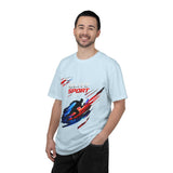 Unisex garment-dyed heavyweight cotton t-shirt with relaxed fit and durable double-needle stitching