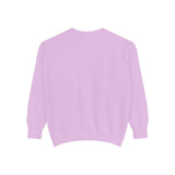Unisex garment-dyed sweatshirt in heavyweight cotton blend with relaxed fit and streetwear style