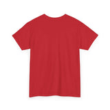 Gildan 5000 unisex heavy cotton tee in white, classic fit, 100% cotton, durable and comfortable for everyday wear
