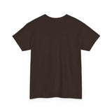 Gildan 5000 unisex heavy cotton tee in white with a classic fit and crew neckline