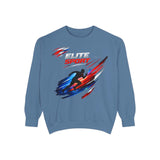 Unisex garment-dyed sweatshirt with premium cotton blend, relaxed fit, and heavyweight fabric for streetwear style