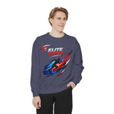 Unisex garment-dyed heavyweight sweatshirt in premium cotton blend with relaxed streetwear fit and rolled-forward shoulders