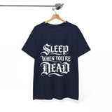 Gildan 5000 unisex heavy cotton tee in white with seamless body and crew neckline for comfort and durability
