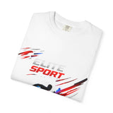 Unisex garment-dyed heavyweight cotton t-shirt with relaxed fit and premium comfort