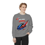 Unisex garment-dyed sweatshirt made from premium cotton blend with relaxed fit and vintage streetwear style