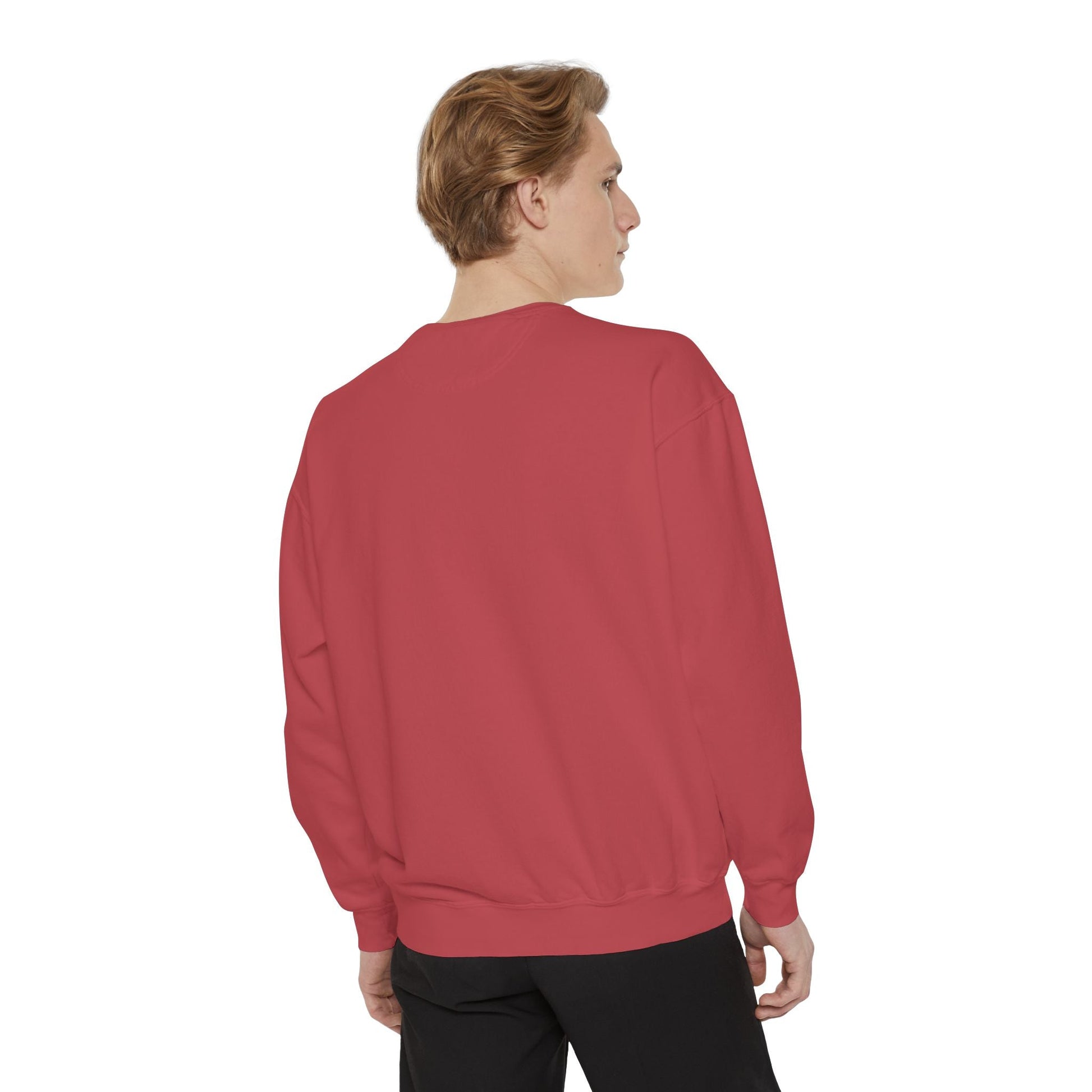 Unisex garment-dyed heavyweight sweatshirt in premium cotton blend with relaxed fit and streetwear style