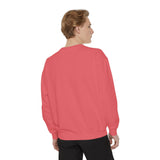 Unisex garment-dyed sweatshirt in premium cotton blend with relaxed fit and vintage streetwear style