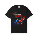 Unisex garment-dyed heavyweight cotton t-shirt with relaxed fit and durable double-needle stitching