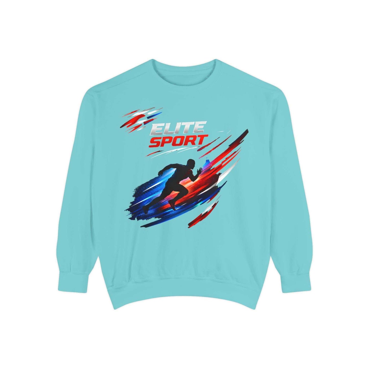 Unisex garment-dyed sweatshirt in heavyweight premium cotton blend with relaxed fit and streetwear style